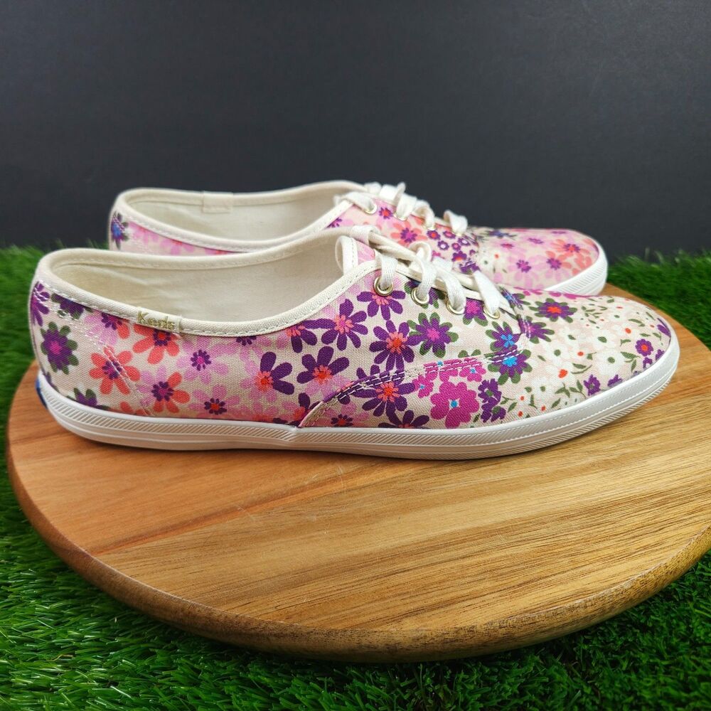 Keds X Kate Spade New York Champion Pacific Petals Sneakers WF63061 Size 9